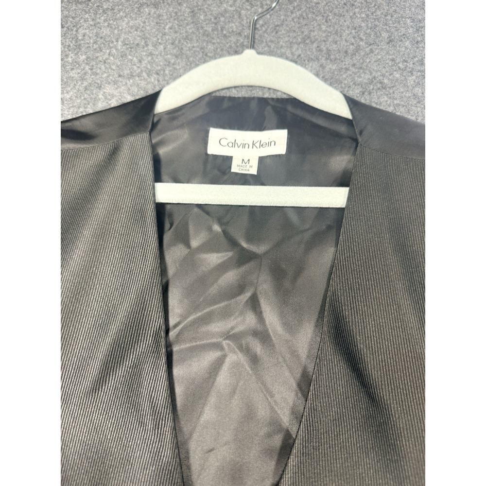 Calvin‎ Klein Men's Black Pinstripe Formal Vest Size M